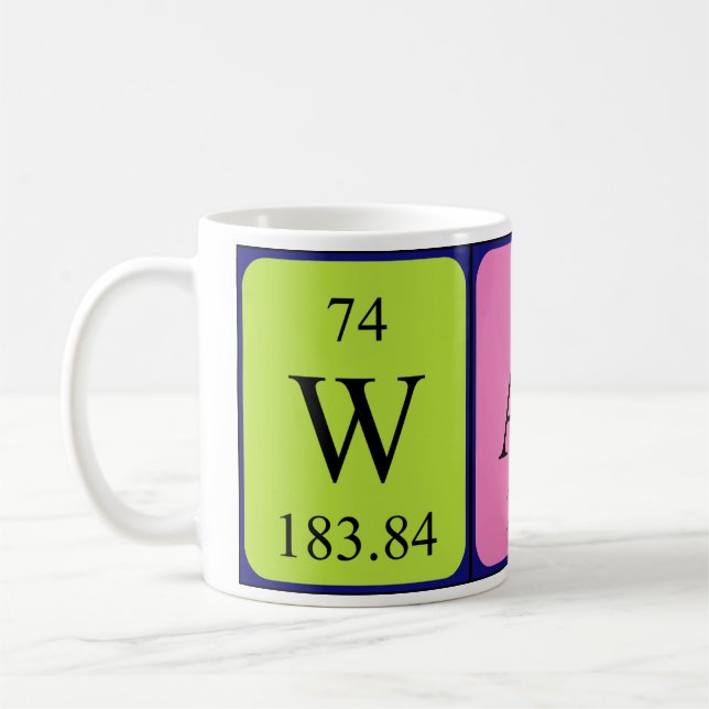 Watt Periodisk bord namn mugg (Vänster)