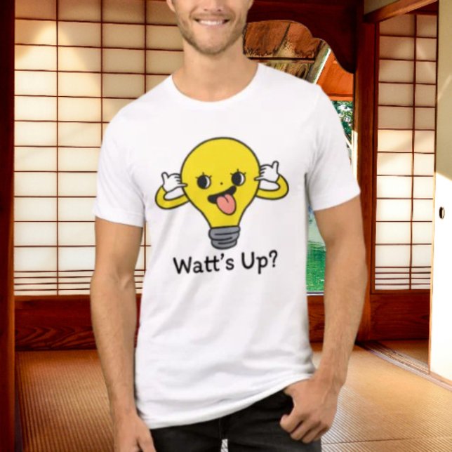 Watt’s Up? Rollig Ljuspunshäft Klänning Shirt T (Skapare uppladdad)