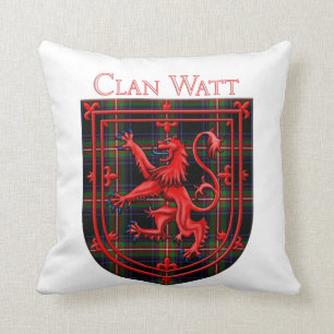 Watt Tartan Scottish Play Lejon Rampant Kudde