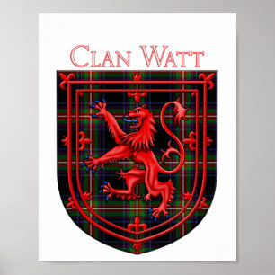 Watt Tartan Scottish Play Lejon Rampant Poster