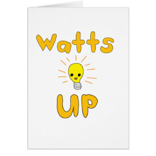 Watt upp hälsningskort