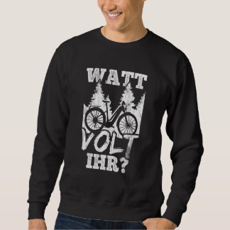 Watt Volt your Emtb Cycle Cyclist E Bike Lång Ärmad Tröja
