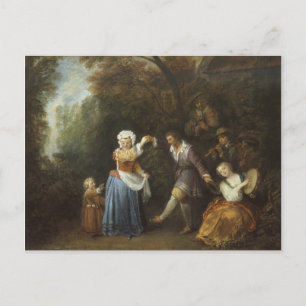 Watteau, Jean-Antoine Art Vykort