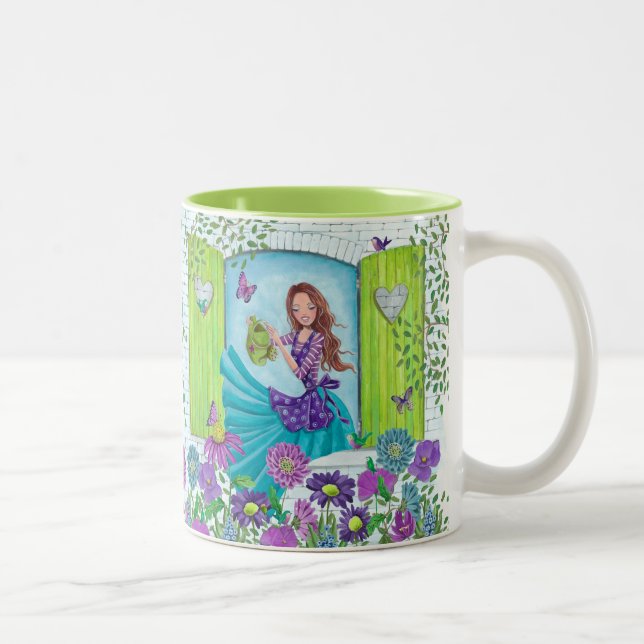 Wattering Flowers Garden Girl | Cute Mugg (Höger)