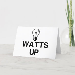 WATTS UP LIGHT BULB - Kopiera Helgkort