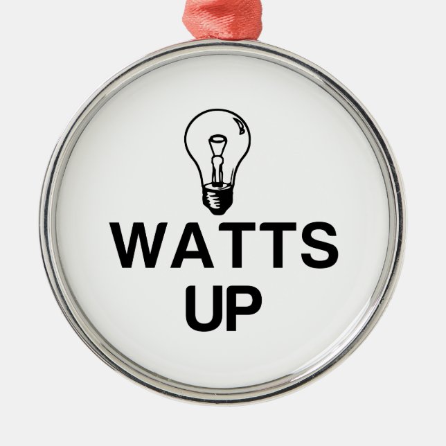WATTS UP LIGHT BULB - Kopiera Julgransprydnad Metall (Framsidan)