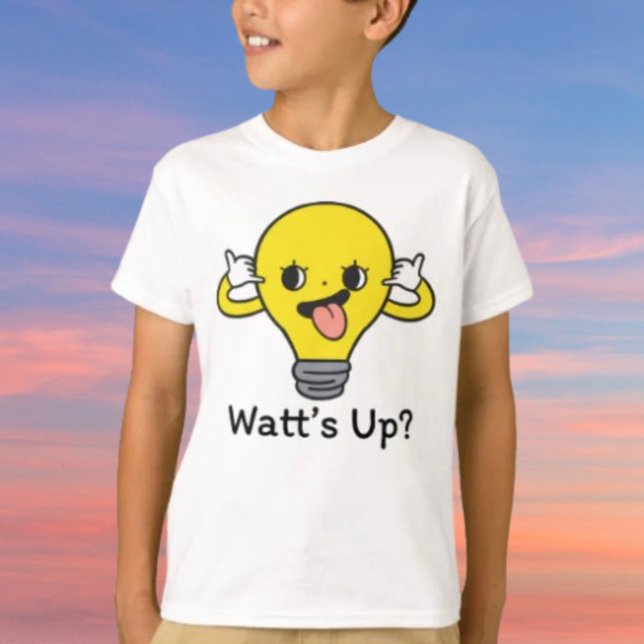 Watt's Up? Rolig Ljusglöd Lampaffär Barn Tröja (Skapare uppladdad)