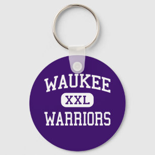 Waukee - krigare - högstadium - Waukee Iowa Nyckelring