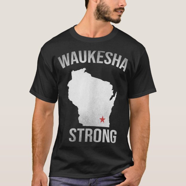 Waukesha Strong Wisconsin State-Tanktopet T Shirt (Framsida)