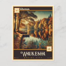 Waukesha, Wisconsin | Vintage Vykort