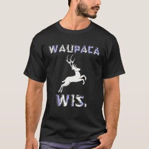 Waupaca Wisconsin Parody WIS Hjort Maine Souvenier T Shirt