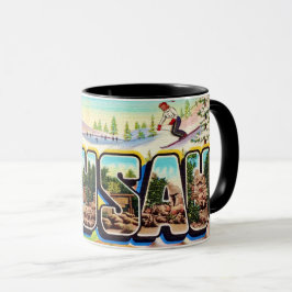 Wausau Wisconsin Greeting Postcard Mugg