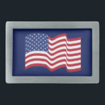 Wave American Flagga Buckle<br><div class="desc">Designen kommer från originalteckningen.</div>