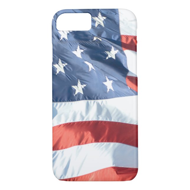 Wave American Flagga Case-Mate iPhone Skal (Baksida)