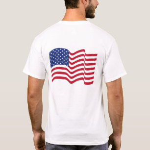 Wave American Flagga Jacka T-shirt