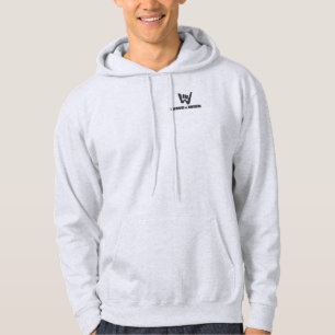 Wave and Walk Svart Logo Essential Hoodie