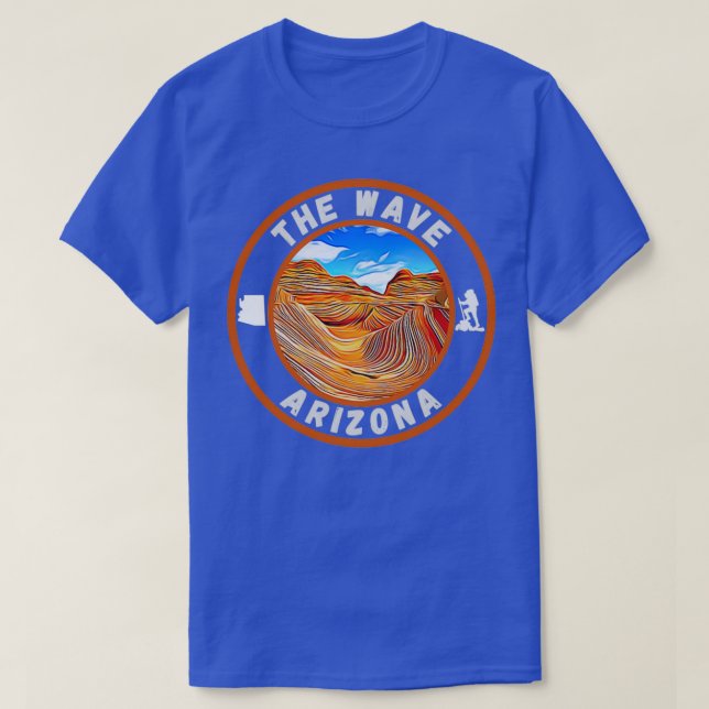 Wave Arizona Sandstone Hike T Shirt (Design framsida)