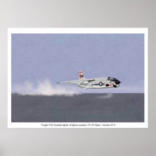 Wave Busting in a Vadow F-8J Crusader 1974 Poster