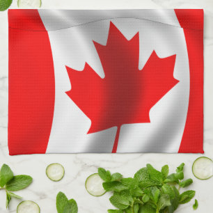 Wave Canadian Flagga Kökshandduk