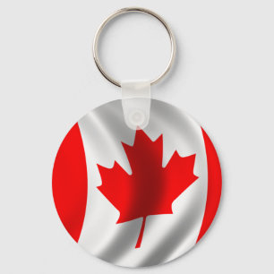 Wave Canadian Flagga Nyckelring