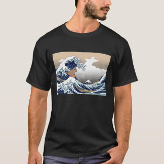 Wave Capybara Surfing Rodent Animal T Shirt