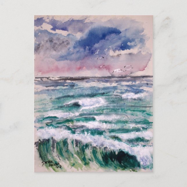 Wave Crash Vykort (Framsida)