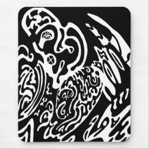 "Wave Creat" B&W-abstrakt Art Musmatta