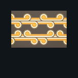 Wave Curses Industrial Fusion Fine Abstrakt Canvastryck<br><div class="desc">Den vackra contemporaryn sienna terra cotta orange, gult av mörk och geometriska kurvcirklar av bruna färgader formar konst mönster. Elegant-, snyggt- och elnätsminimalismen för den konstnärliga designern insida, dekoratorn för artsy, den populära höftledaren, vintage retro art stil eller abstrakt digital geometrisk motif älskare. Matcha den här designen med din insida-dekorator...</div>