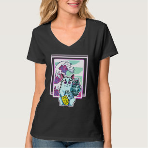 Wave-design för alla sidor för ca.sci Fi-förskjutn T Shirt