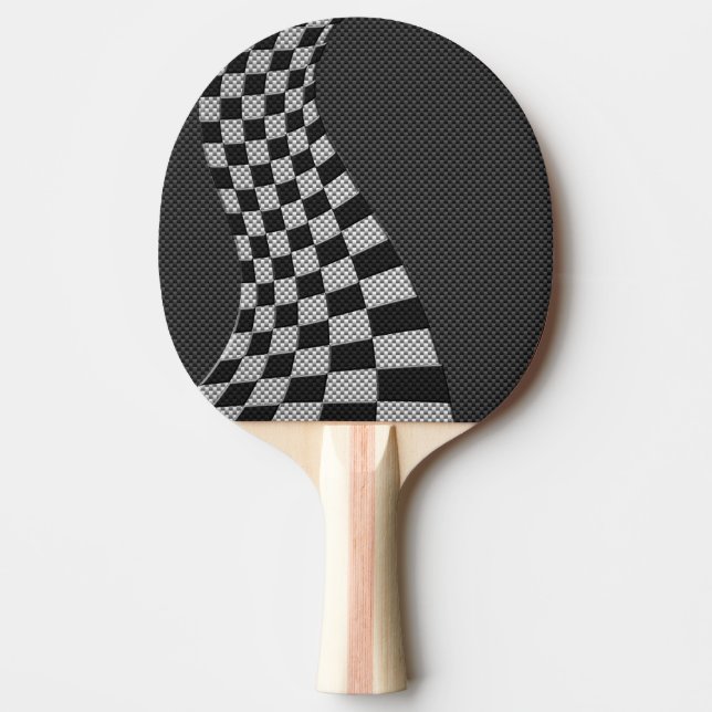 Wave-Flagga för kolfiberliknande Tävla Pingisracket (Framsidan)