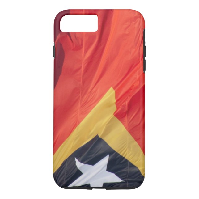 Wave Flagga of Öster Timor Case-Mate iPhone Skal (Baksida)