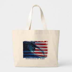 Wave Flagga USA Beach Bag Jumbo Tygkasse