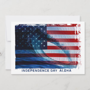 Wave Flagga USA Patriotic Party-inbjudningar Inbjudningar