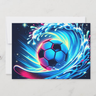Wave Fotbolls Surf Futuristisk Ocean Meddelande