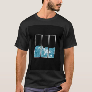 Wave Illustration T Shirt
