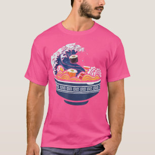 Wave Japan Ramen Bowl Kawaii Anime Älskare 1559 T Shirt