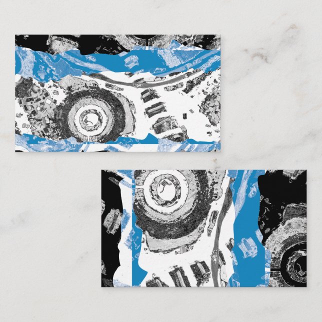 Wave Mechanism – Business Card (3.5" x 2") Visitkort (Fram/baksida)