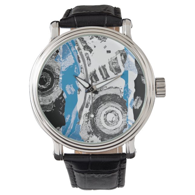 Wave Mechanism – Custom eWatch (Smartwatch, Black) Armbandsur (Framsida)