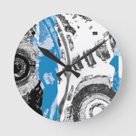 Wave Mechanism – Custom Wall Clock (10.75", Round Rund Klocka
