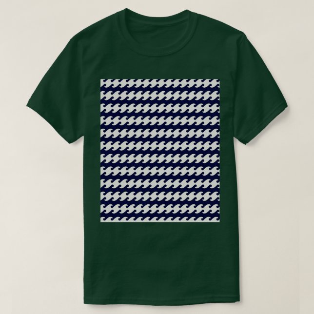 Wave Mönster T Shirt (Design framsida)