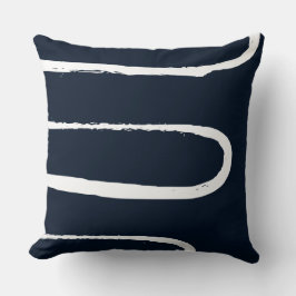 Wave Navy Blue Kudde