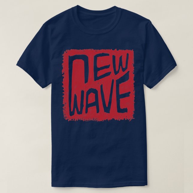 Wave New Wave Synth Indie Music Synth Wave T Shirt (Design framsida)