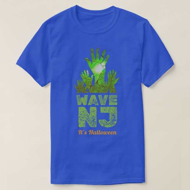 Wave NJ its Halloween T Shirt (Design framsida)