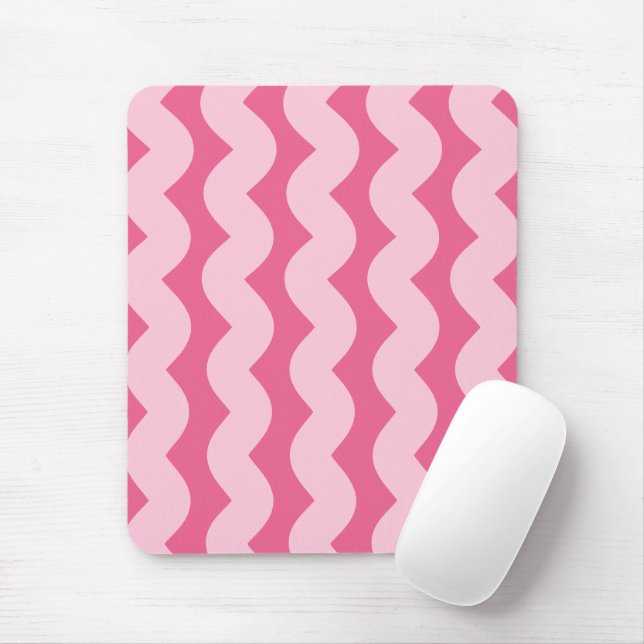 Wave No. 4 - Mouse Pad (Hot Pink) Musmatta (Med mus)