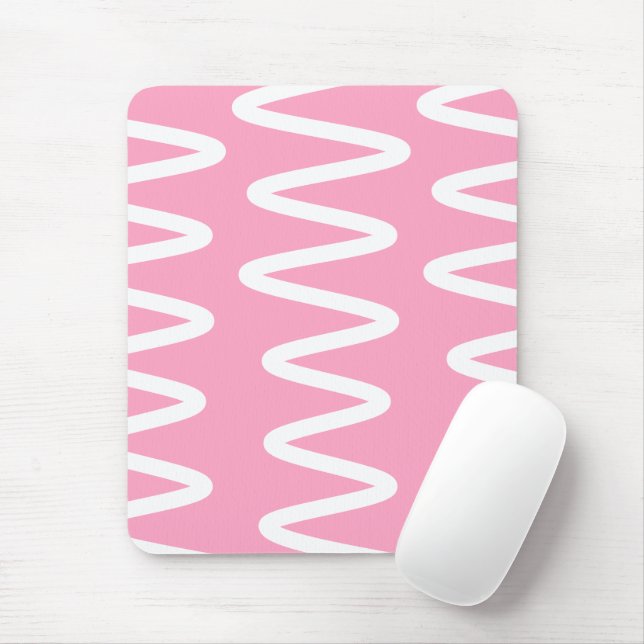 Wave No. 6 - Mouse Pad (Flamingo Pink) Musmatta (Med mus)