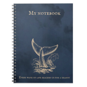Wave Notebook - Ocean-Inspired Journal för anteckn Anteckningsbok