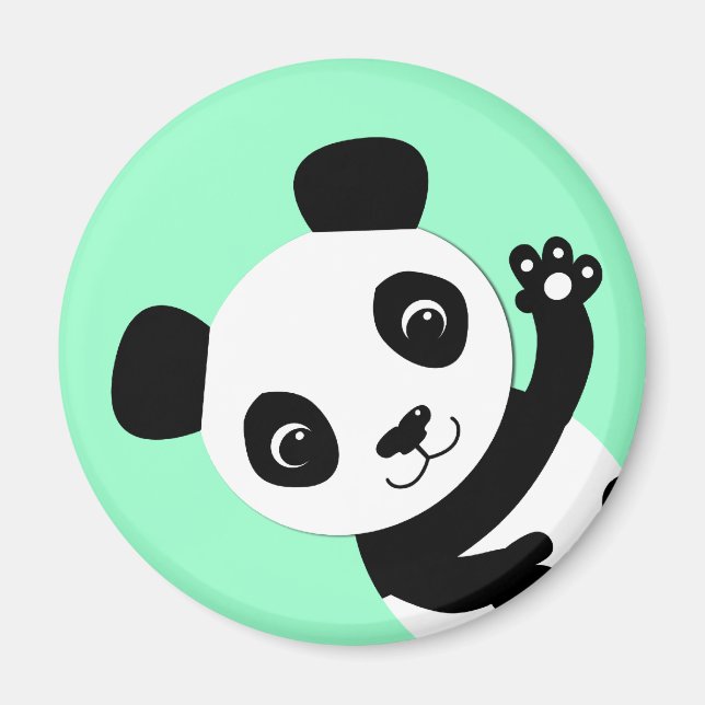 Wave Panda Magnet (Framsidan)