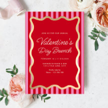 Wave Red Rosa Rand Valentine Day Brunch