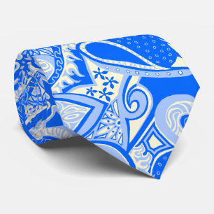 Wave Resa Blommigt Paisley, dubbelsidig utskrift Slips