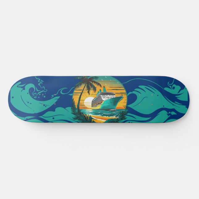 Wave Rider: Det oceaniska skateboardäventyret Mini Skateboard Bräda 18,5 Cm (Horz)